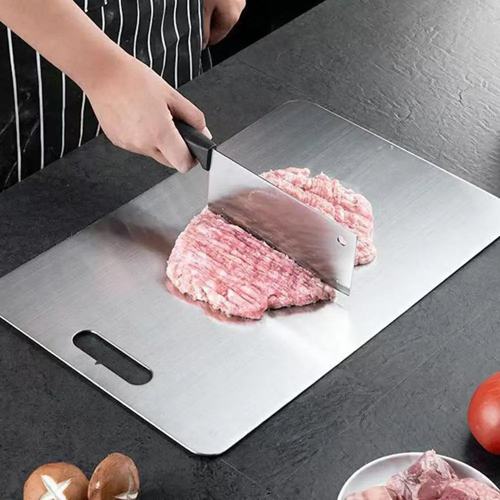 Titanium Cutting Boards for Kitchen Double-Sided Chopping Board Food Grade Cutting Mat Serving Tray Fruit Meat Chopping Board