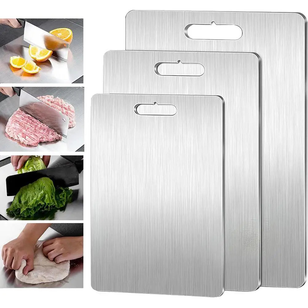 Titanium Cutting Boards for Kitchen Double-Sided Chopping Board Food Grade Cutting Mat Serving Tray Fruit Meat Chopping Board